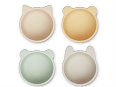 Liewood apple blossom multi mix silicone bowl Malene (4-pack)